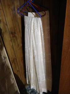 lot 275 image: (3) Panels of Lace Curtains