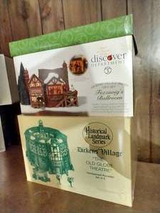 lot 295 image: Dept 56 Dickens Village - (2) Large Buildings