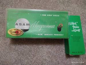 lot 340 image: Golf Ball Monogrammer & Golf Dice Game