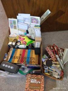 lot 357 image: Kitchen Drawer Lot - Scissors, Rulers, Etc