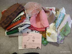 lot 407 image: Vintage Scarves & Handkerchiefs
