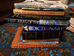lot 517 image: Coffee Table Books Vintage Dictionary & Atlases, Comics, Etc