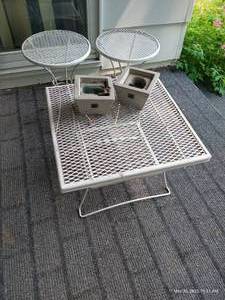 lot 613 image: Three Patio Side Tables