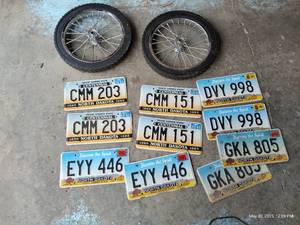 lot 647 image: License Plates & Solid Wheels
