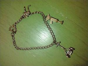 lot 80H image: Vintage Sterling Silver Charm Bracelet - Very Interesting
