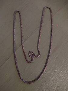 lot 80I image: Long Vintage Sterling Silver Necklace