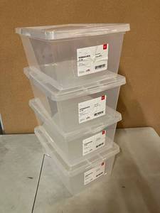 lot 28 image: Stackable Storage Boxes