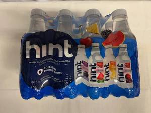 lot 412 image: MM. 12x 16oz Hint Water-Assorted 4 Flavors