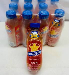 lot 273 image: MM. 12x 15.9oz Snapple Elements