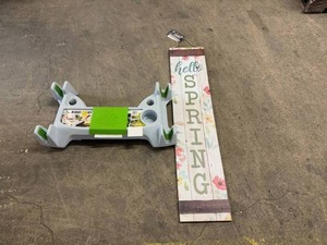 lot 2 image: Home Sweet HomeHey Spring Sign & Burro Budd