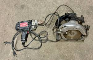 lot 11 image: Craftsman 38 Drill & 7 Circular Saw