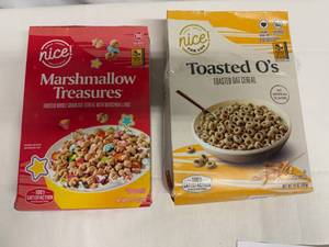 lot 33 image: Banana Box Of Cereal-Past Date