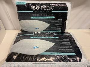 lot 38 image: 2x ISO-Pedic Cool & Comfy Pillows