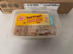 lot 60 image: 4x 22oz Oscar Mayer Rotisserie Seasoned Chicken Breast Lunch Meat