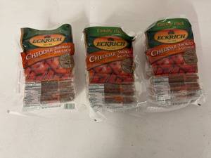 lot 66 image: 3x 14ct Eckrich Cheddar Smoked Sausage