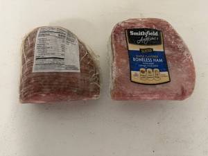 lot 76 image: E. 5.25lbs Smithfield Sliced Boneless Ham-Maple Flavored