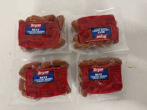 lot 79 image: G. 4x 12oz Beef Cocktail Smokies