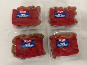 lot 82 image: G. 4x 12oz Beef Cocktail Smokies