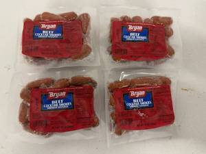 lot 83 image: G. 4x 12oz Beef Cocktail Smokies