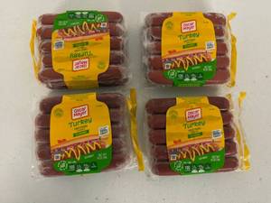 4x 16oz Oscar Mayer Turkey Franks