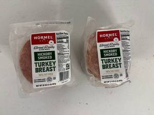lot 101 image: 2x 32oz Bread Ready Hickory Smoked Turkey Breast