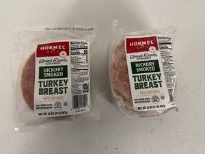lot 106 image: 2x 32oz Bread Ready Hickory Smoked Turkey Breast