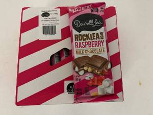lot 132 image: 12x 6.4oz Darrell Lea Rock Lea Road Raspberry Milk Chocolate