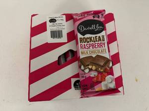 lot 140 image: 12x 6.4oz Darrell Lea Rock Lea Road Raspberry Milk Chocolate