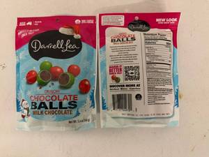 lot 205 image: 6x 5.6oz Crunchy Chocolate Balls-Darrella Lea Milk Chocolate