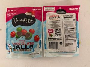 lot 207 image: 6x 5.6oz Crunchy Chocolate Balls-Darrella Lea Milk Chocolate