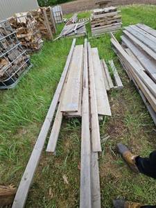 lot 39 image: Assorted Used Wooden Planks for Construction or DIY Projects