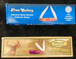 lot 8 image: Frost Cutlery  Muskrat & Whitetail Cutlery