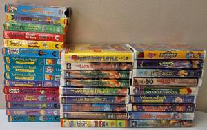 lot 36 image: Classic  1990s  VHS Childerns Movies from Disney, Nickelodeon and More
