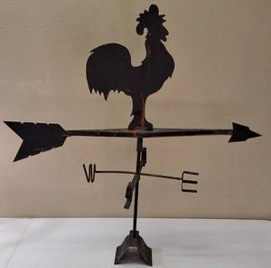 Vintage Rooster  Metal Weathervane