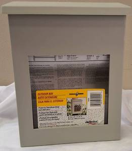 lot 46 image: 6 Taupe Grey Outdoor Box