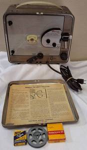 lot 49 image: Vintage Kodak  Brownie 500 Movie Projector (8mm with f1.6 lumenized lens)