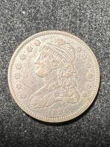 1834 US BUST QUARTER XF45