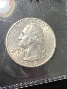 lot 08 image: 1937 US WASHINGTON QUARTER AU58
