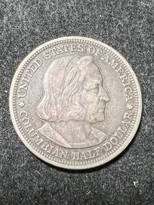 lot 09 image: 1893 US COLOMBIAN EXPO HALF DOLLAR