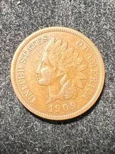 lot 26 image: 1909 US INDIAN HEAD CENT