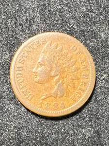 lot 40 image: 1884 US INDIAN HEAD CENT