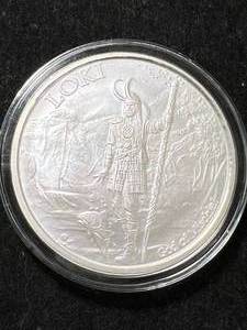 lot 48 image: 1 TROY OZ .999 FINE SILVER VALKYRIE ROUND IN AIRTITE