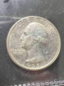 lot 54 image: 1935 US WASHINGTON QUARTER UNC