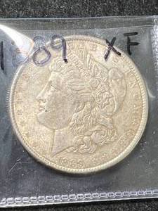 lot 71 image: 1889 US MORGAN SILVER DOLLAR
