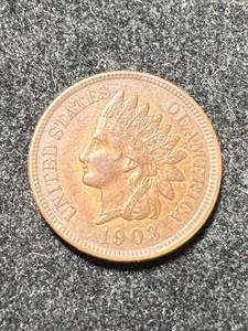 lot 86 image: 1903 US INDIAN HEAD CENT AU