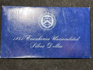 lot 107 image: 1971 US EISENHOWER UNC SILVER DOLLAR