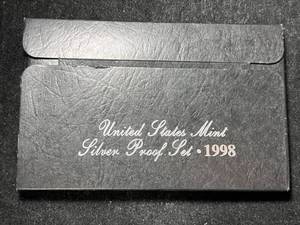 lot 109 image: 1998 US MINT SILVER PROOF SET