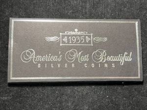 lot 110 image: 1935 AMERICAS MOST BEAUTIFUL SILVER COINS 2 COIN SET