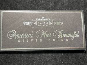 lot 111 image: 1938 AMERICAS MOST BEAUTIFUL SILVER COINS 2 COIN SET