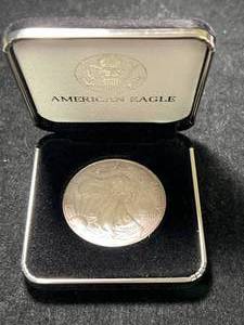 lot 114 image: 1996 AMERICAN SILVER EAGLE IN BOX